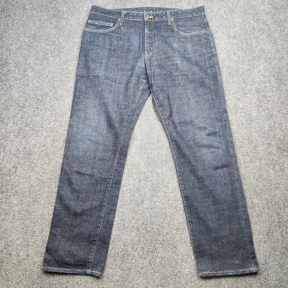 Aviator Jeans Mens 36x32 Blue Dark Wash Straight Leg Denim USA Made Casual